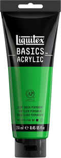 Liquitex BASICS Acrylic Paint, 250ml Tube, Light Green Permanent by Liquitex