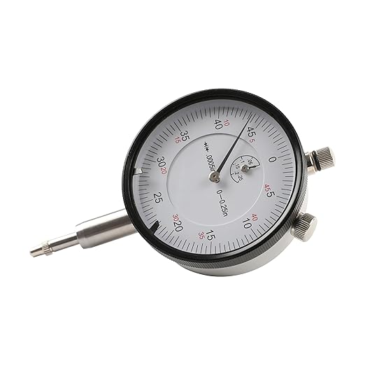 HFS(R) 0-1/4" Dial Indicator Lathe Tool High Precision, 0.25" Range, 0.0005" Graduation Interval