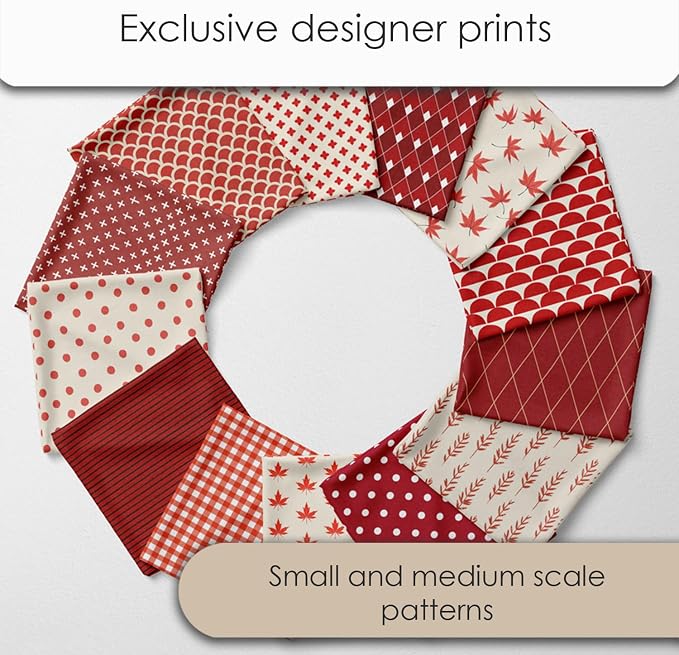 Cotton Satin Patchwork Fabric Panel – 35 Designs, 20×20 cm Squares, Single - Image 7