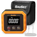 Rechargeable Digital Angle Finder, Digital Angle Gauge with Magnetic Back&Base, ±0.1° Accuracy Protractor Inclinometer Woodworking Tools, IP54, 360° Flip Screen, for Construction, Machinery