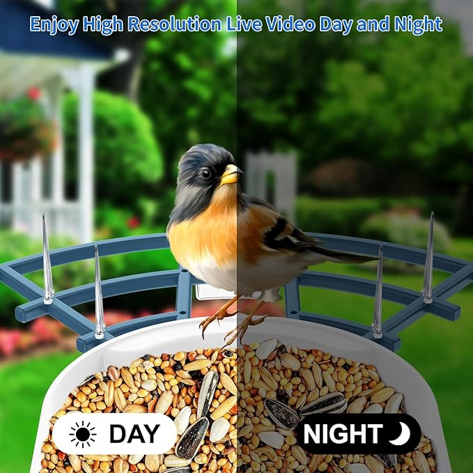 Bird Feeder with Camera, AI Identify Birds Species, Smart Bird Camera with - Image 5