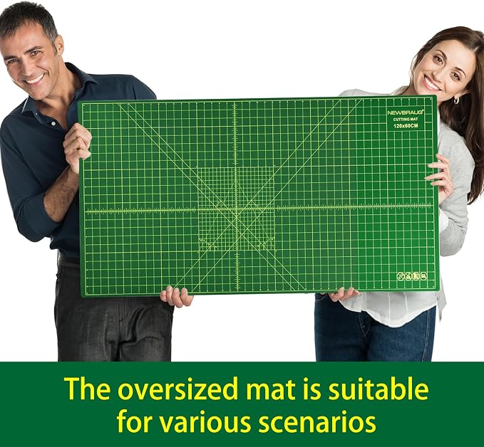 NEWBRAUG 23'' × 47'' Large Self Healing Cutting Double Sided 5-Ply Mat - Image 8