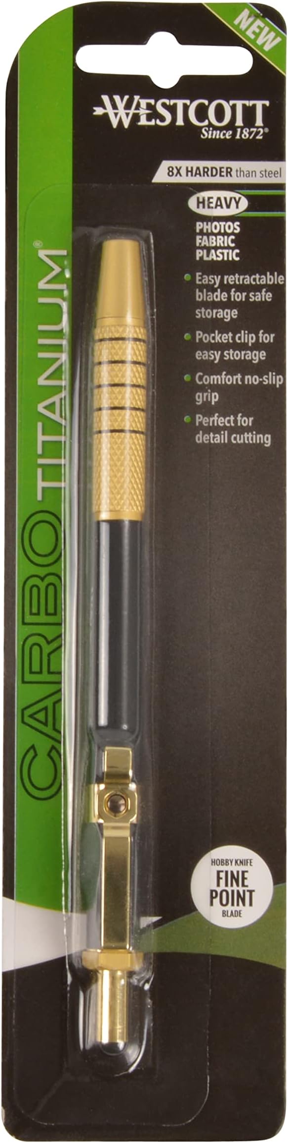 Westcott 17314 Pen-Style Retractable CarboTitanium Bonded Hobby Knife - Image 2