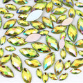 1000Pcs Crystal AB Horse Eye Rhinestones Glitter Gems Flatback Acrylic by UYTRDVG