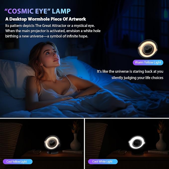 Black Hole Projector Scientifically Sculpted by Led Light, Interstellar Galaxy - Image 5