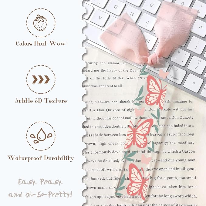 Dazoratix Floral Acrylic Bookmark Blanks - Image 4