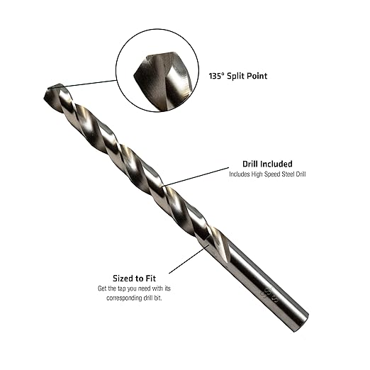 Century Drill & Tool 97529, 10.0X1.00 TAP & S Drill