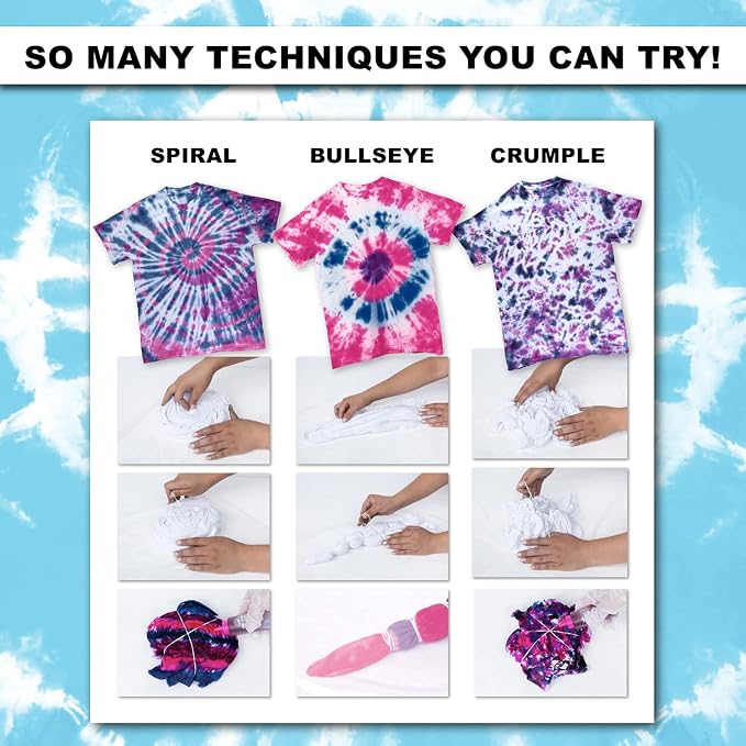 Tulip One-Step Tie-Dye Color Spectrum Tub, 24 Bottles, Rainbow Colors, - Image 8
