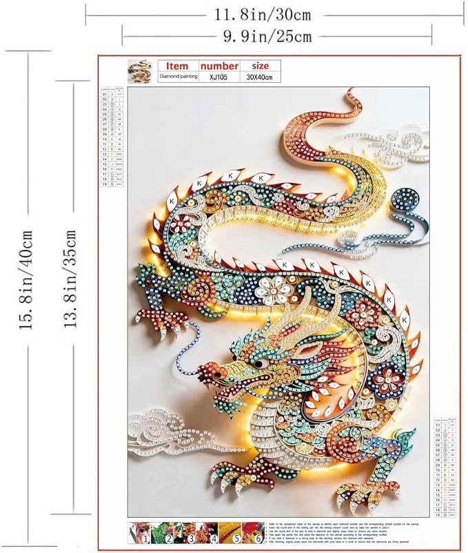 Dragon Special Shape Diamond Art Kits - Image 5