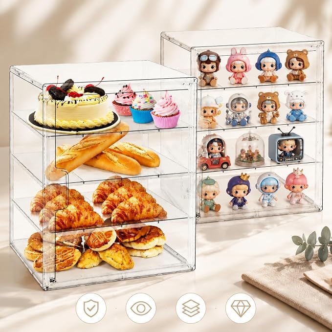 MEI NIAN Pastry Display Case, Bread Box - Image 2