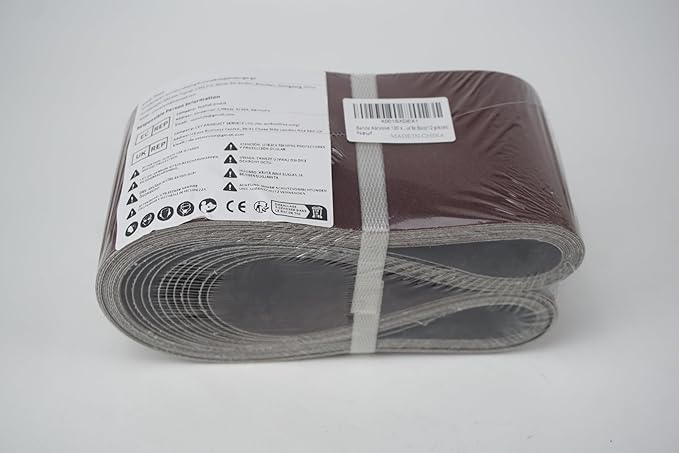 4x36 4 x 36 inch Sanding Belt Pack 4-Inch x 36-Inch,12 Pcs(4 Each of 80 120 150 Grits) Aluminum Oxide for Sander