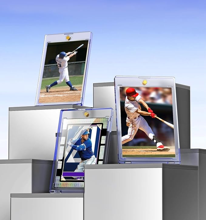 100ct Magnetic Card Holder, 35pt One Touch Card Holder, U-V Protectors Hard - Image 6