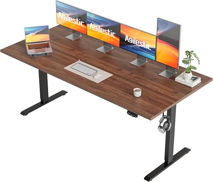 Agilestic Electric Standing Desk, 71 x 31.5 Inches Height Adjustable Desk by Agilestic