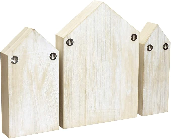 Ikee Design House-Shaped Wooden Shadow Cubby Box Display Shelf Organizer - Image 4