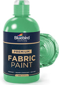 BLUEBIRD Fabric Paint, Emerald Green, 16.9 Fl Oz, Permanent Fabric Paints by BluebirdArts