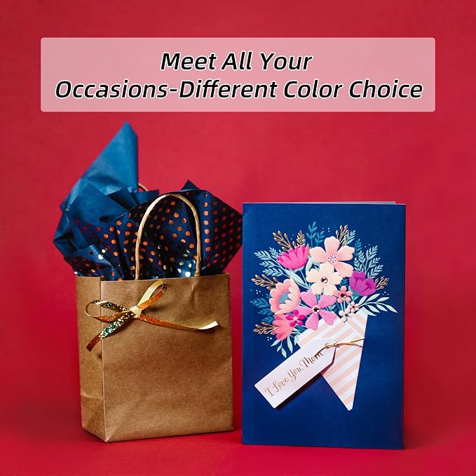 48 Pack Blank Folded Cards and Envelopes Colored Cards White Envelopes 5 x 7 - Image 8
