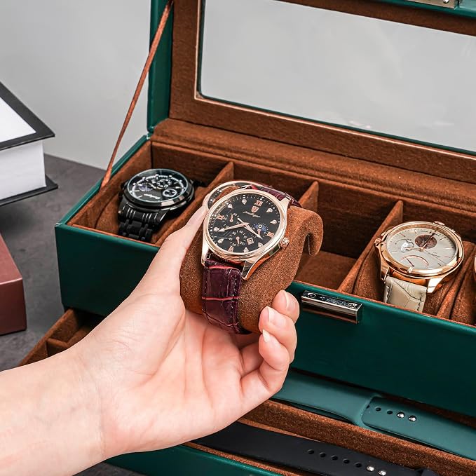 ProCase Watch Box, 6 Slot Watches Display Case - Image 7