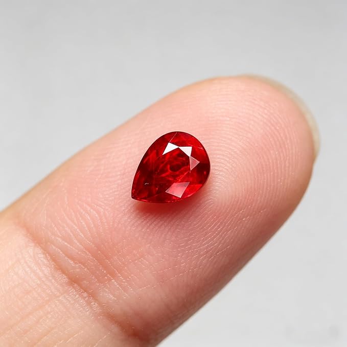 Ruby Red Cubic Zirconia Loose Beads Unset - Image 3
