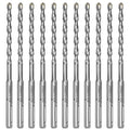 10-Piece 5/32" SDS Plus Drill Bits Rotary Hammer Drill Bit Set, Carbide Tipped for Drilling Concrete Cement Porcelain Tiles Ceramic Pots Stone Brick, Diameter 4mm, 160mm Long, SDS Plus Shank.