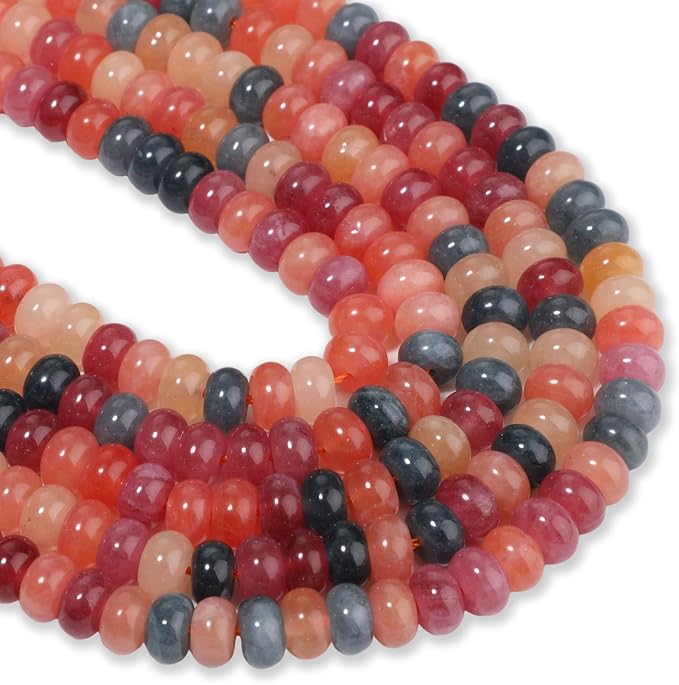Songxi 5x8mm Natural Fulu Shou Color Chalcedony Beads, Gemstone - Image 9