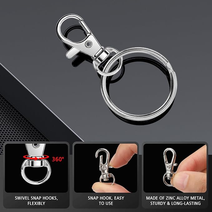 Bonison 94pcs Keychain Making Kit - Image 4