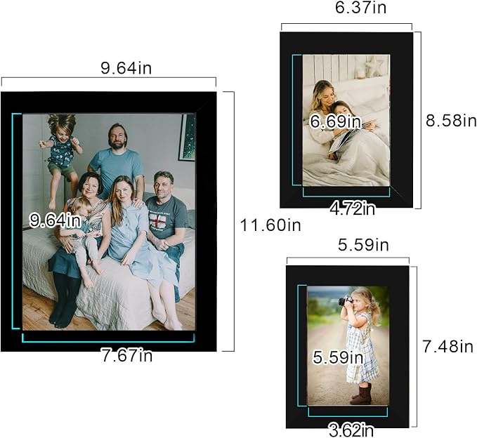LUCKYLIFE Picture Frame Set 10-Pack, Gallery Wall Frame Collage - Image 2