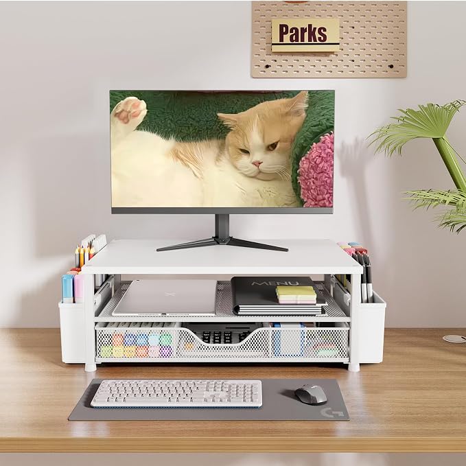 OPNICE Desk Organizers and Accessories, Computer Monitor Stand Riser - Image 4