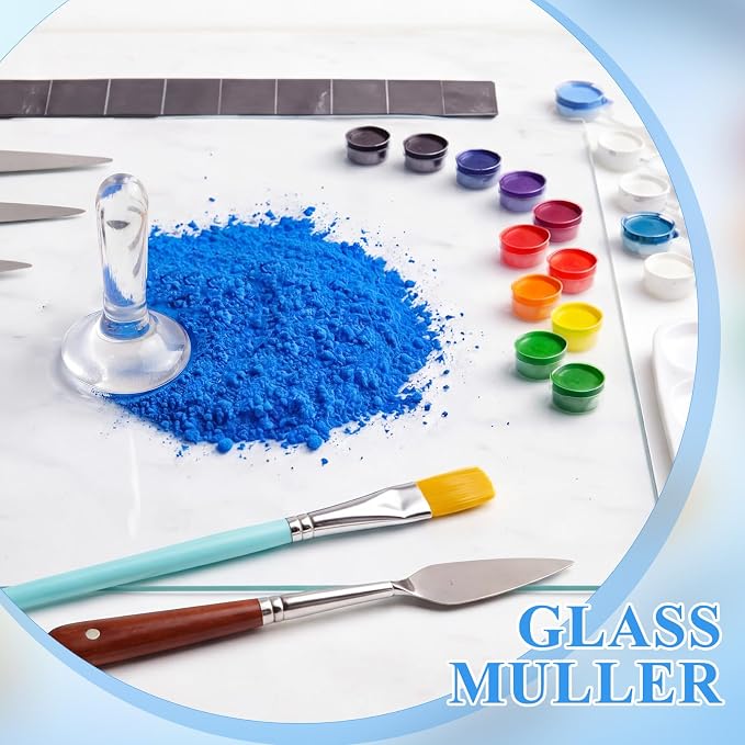 Nuanchu Glass Muller for Making Paint, 1.57 in Muller Art Supplies for Artists - Image 2