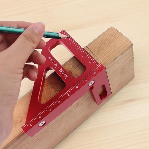 Imperial 3D Multi-Angle Measuring Ruler, 45/90 Degree Aluminum Alloy - Image 4
