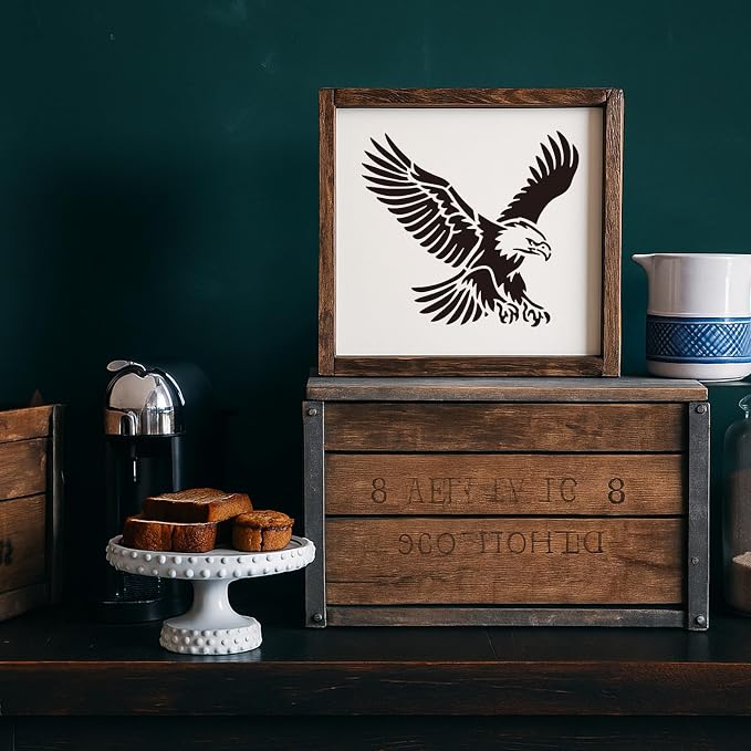 INFUNLY 6Pcs Eagles Painting Stencil - Image 3