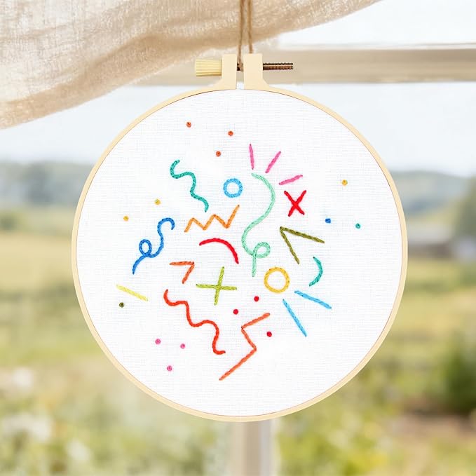 Beginners Embroidery Stitch Practice Kits, Easy Hand Embroidery Starters Kit - Image 4
