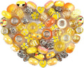 Aipridy European Large Hole Beads, Colorful Glass Charm Beads Set by AIPRIDY