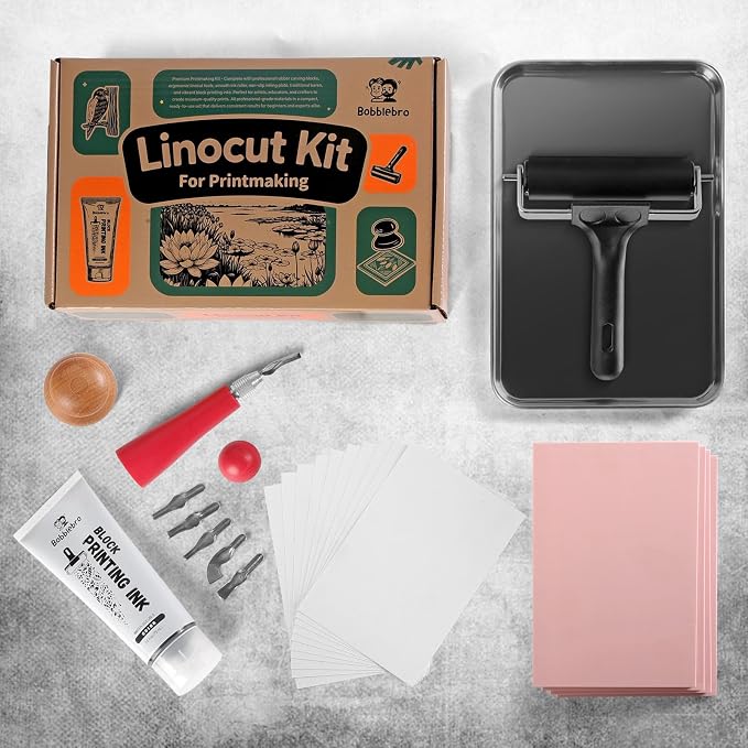 Bobblebro Linocut Kit for Printmaking - Image 5