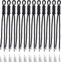 KJML DIY Paracord Keychain 12pcs Paracord Rope Keychain Braided Cord Rope Bag by KJMLDIY