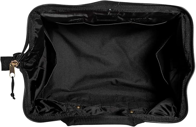 Jetech 18-Inch Heavy-Duty Electrician Tool Bag, Waterproof Top Wide Mouth Tools Storage Bag with Adjustable Shoulder Strap MultiPurpose Organizer Bag for Construction Gardening Man