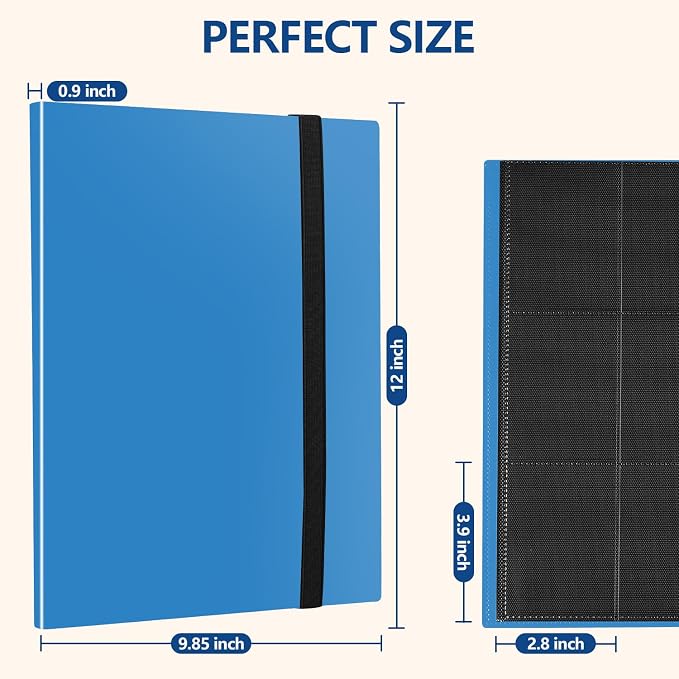 Card Binder, EDUDIIU 9 Pockets Premium Trading Card Binders, Cards Collection - Image 6