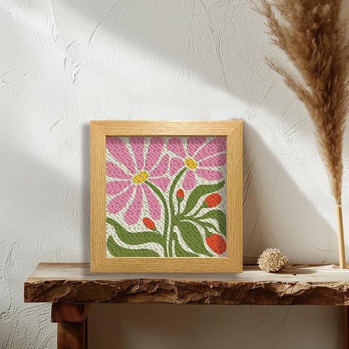 BEUNITONE Flower Beginners Punch Needle kit Handcraft Embroidery Starter Kits - Image 5