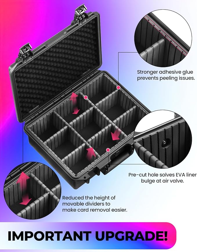 Card Cases for Sport Trading Graded Card Holder Hard Waterproof Storage Box | - Image 3