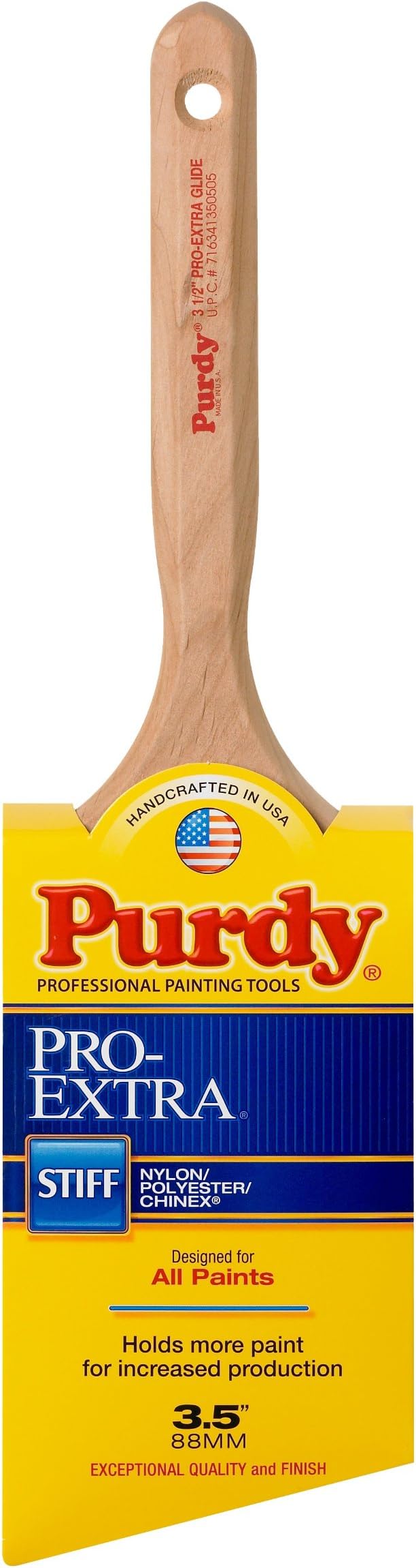 Purdy 144152735 Pro-Extra Series Glide Angular Paint Brush, 3-1/2 inch by Purdy