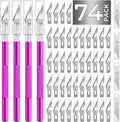 Exacto Knife, Craft Knife Hobby Knife 74 Pack by JTIEO