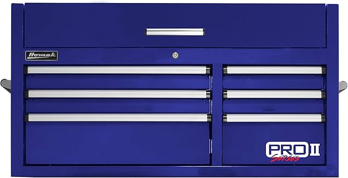 Homak PRO II Series 41” 6-Drawer Top Chest, Blue, BL02041062