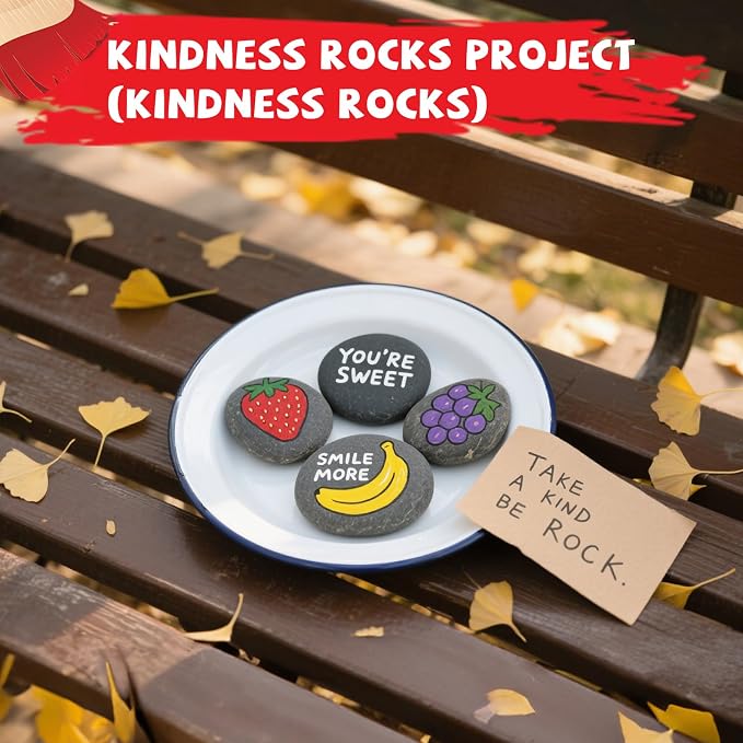 16PCS Rocks for Painting, 3-4 Inches Natural Smooth River Rocks for Painting - Image 6