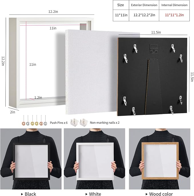 11x11 Shadow Box Picture Frame - Image 3