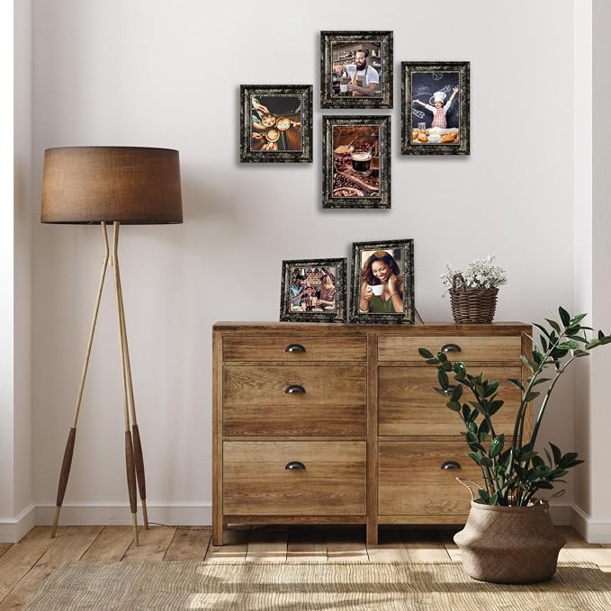 5x7 Picture Frames Set of 4- Rustic Retro Photo Frame - Image 5