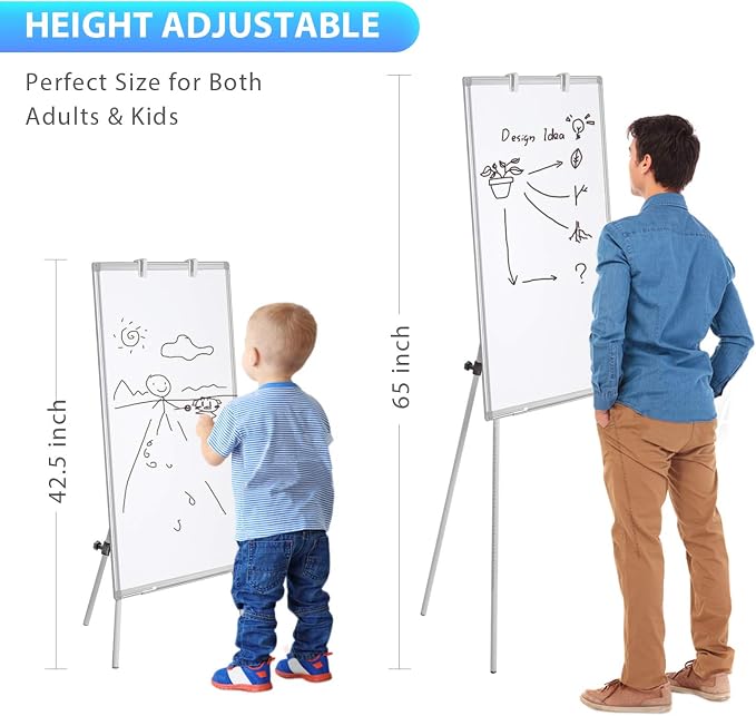 Maxtek Easel Whiteboard 40 x 28 in, Stand Tripod - Image 3
