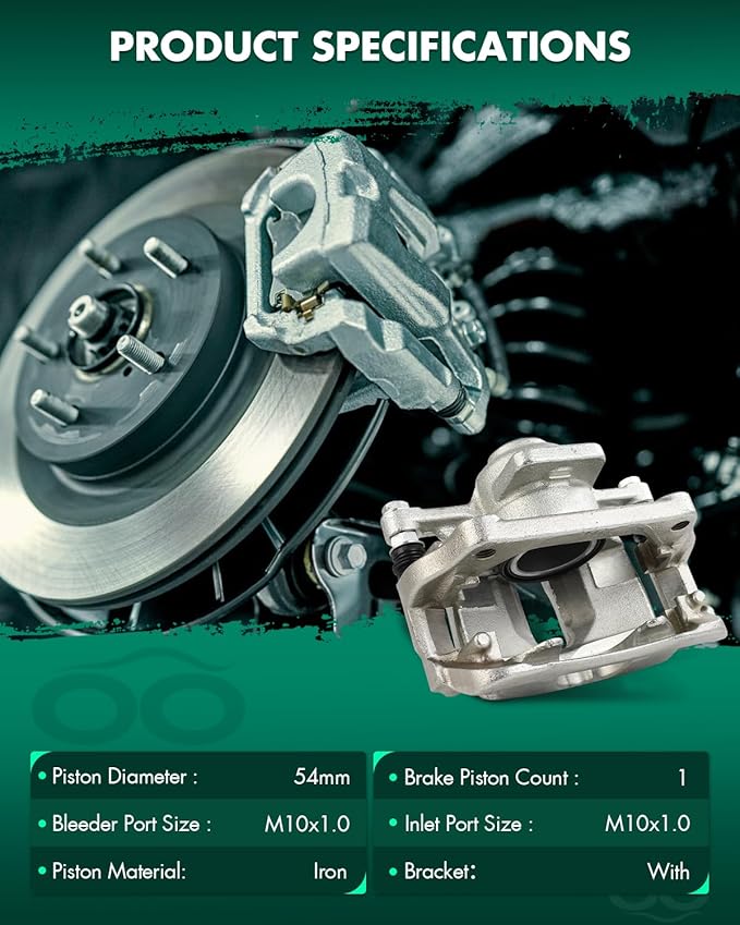 SCITOO 19B3321 Front Right Disc Brake Caliper w/Bracket Fit For Mini For Cooper 2007-2015, Single Piston