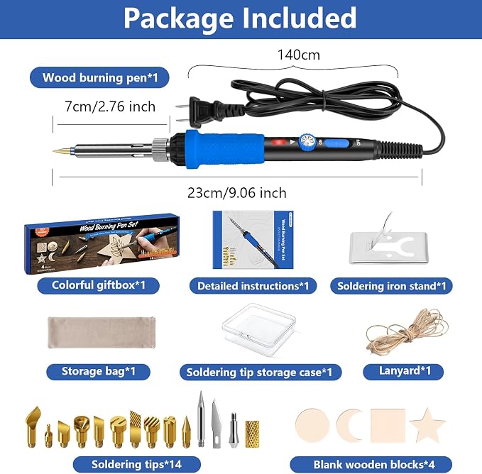 K KERNOWO Wood Burning Kit, DIY Craft Pyrography Pen - Image 2