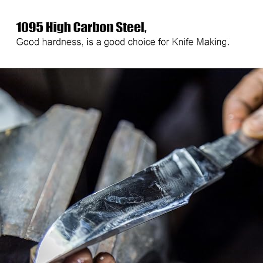 5 Pack 1095 Steel for Knife Making - 12"x1.5"x1/8" 1095 Steel Flat Stock Knife Blanks for Knife Making DIY
