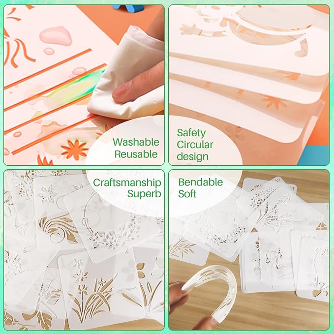 Graffiti Stencils for Crafts, Canvas & DIY Home Decor Projects - Image 5