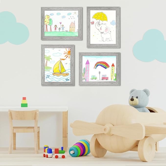 Kids Art Frames, 8.5x11 Front Opening Kids Artwork Frames Changeable, Holds 50 - Image 5